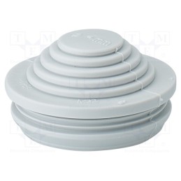 10 pcs : 3600177 - Grommet, elastomer thermoplastic TPE, grey, -25÷35°C, 13÷26.5mm