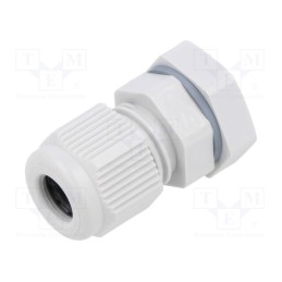 10 pcs : 3600208 - Cable gland, M12, 1.5, IP66,IP67, polyamide, light grey