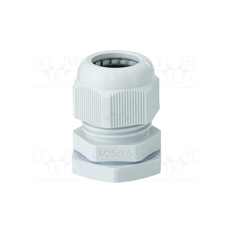 10 pcs : 3600211 - Cable gland, M25, 1.5, IP66,IP67, polyamide, light grey