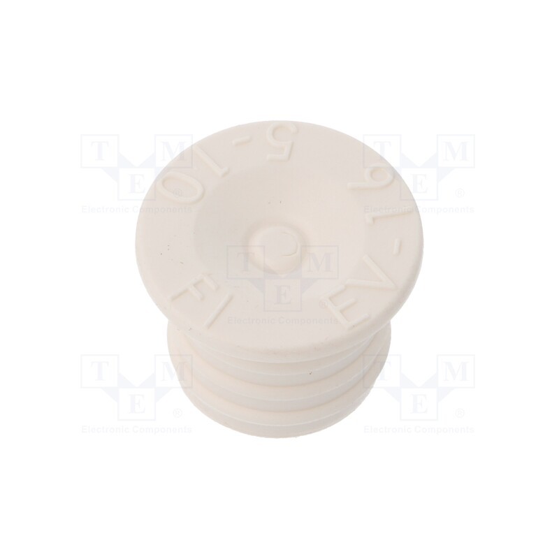 50 pcs : EV-16 TPE - Grommet, Ømount.hole: 16mm, elastomer thermoplastic TPE, EV