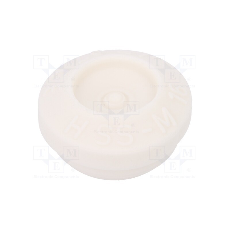 50 pcs : HSS-M16-TPE-V0 - Grommet, Ømount.hole: 16mm, elastomer thermoplastic TPE, white