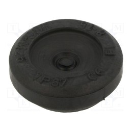 50 pcs : HSS-M25-TPE RAL9005 - Grommet, Ømount.hole: 25mm, elastomer thermoplastic TPE, black