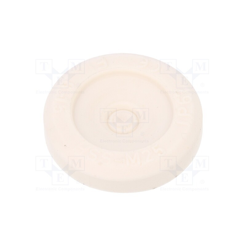 50 pcs : HSS-M25-TPE-V0 - Grommet, Ømount.hole: 25mm, elastomer thermoplastic TPE, grey