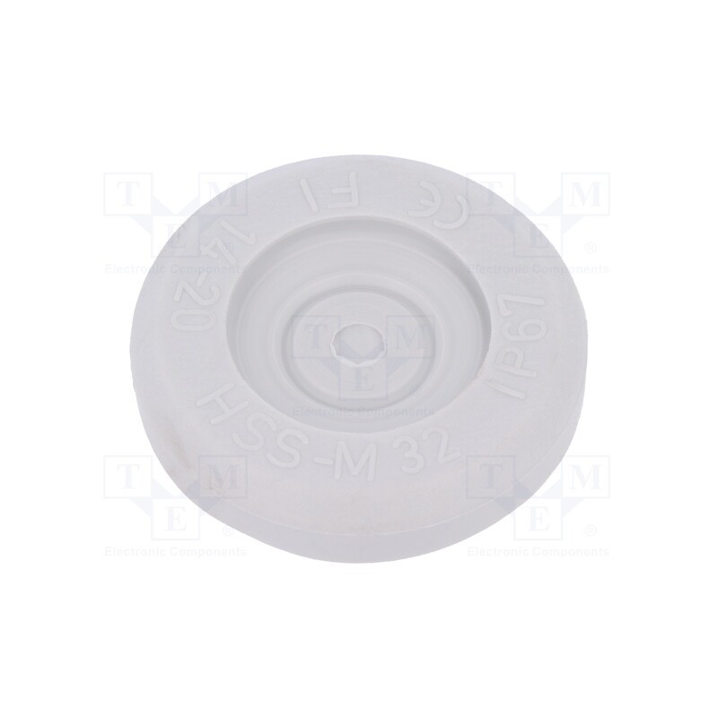 50 pcs : HSS-M32-TPE - Grommet, Ømount.hole: 32mm, elastomer thermoplastic TPE, grey