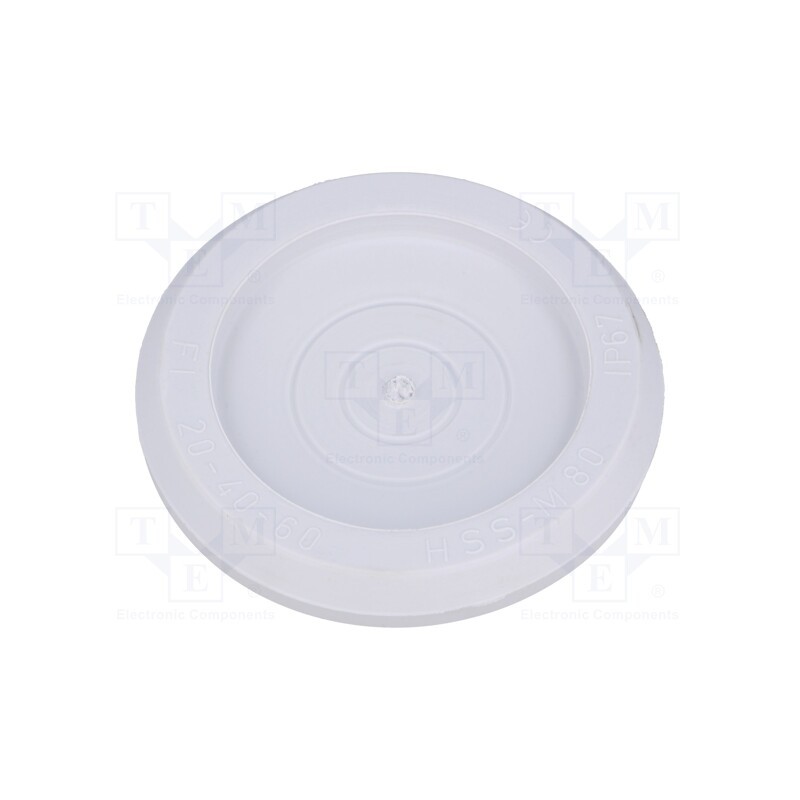 10 pcs : HSS-M80-TPE - Grommet, Ømount.hole: 80mm, elastomer thermoplastic TPE, grey