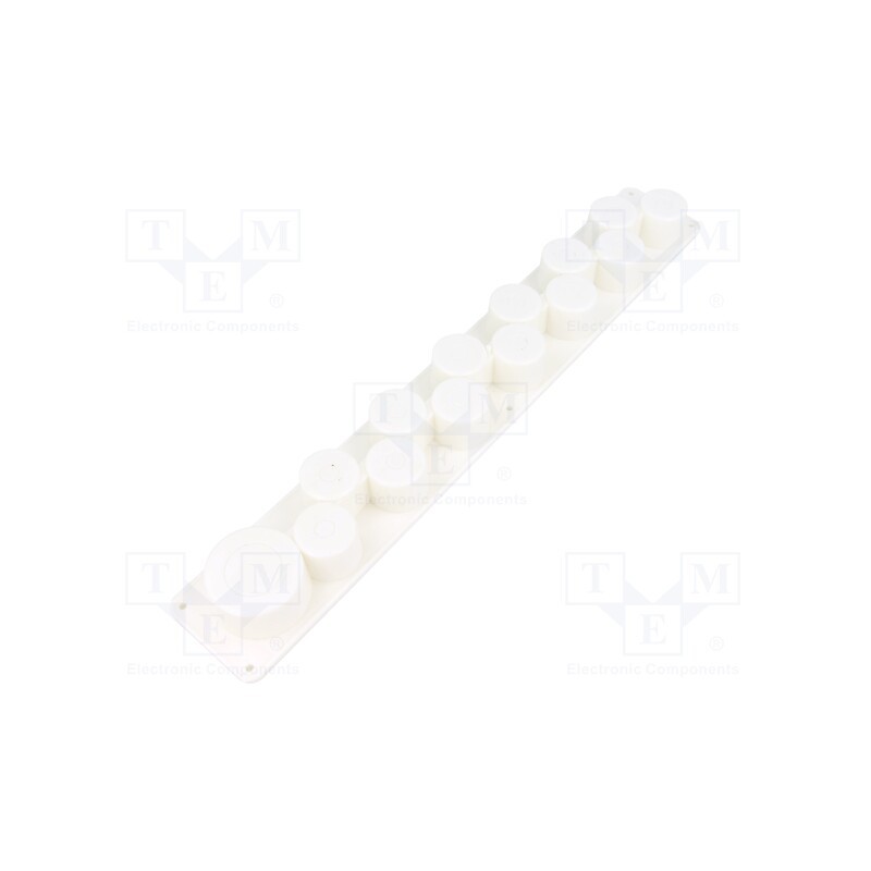 10 pcs : HTP-14 TPE - Multigate grommet, elastomer thermoplastic TPE, white, IP30, HTP