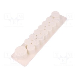 10 pcs : HTP-15-TPE -AS - Multigate grommet, elastomer thermoplastic TPE, white, IP30, HTP