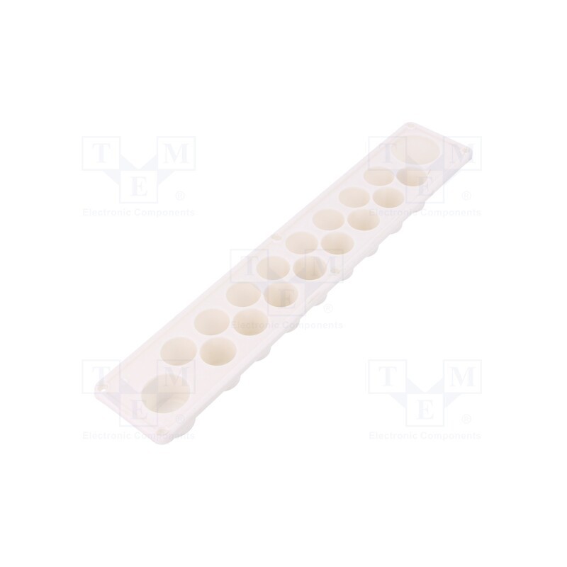 10 pcs : HTP-18 TPE - Multigate grommet, elastomer thermoplastic TPE, white, IP30, HTP