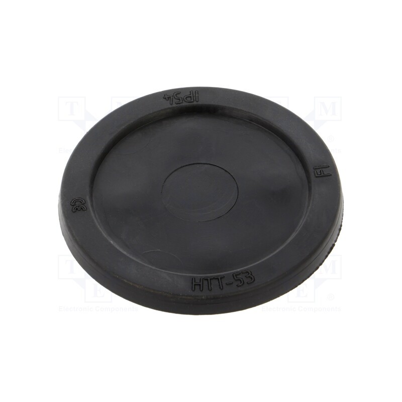 10 pcs : HTT-53 - Grommet, with bulkhead, Ømount.hole: 64mm, black, -40÷100°C, IP54
