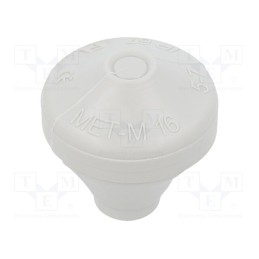 20 pcs : MET-M16 RAL7035 - Grommet, elastomer thermoplastic TPE, grey, 5÷7mm, IP67, MET-M