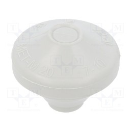 20 pcs : MET-M20 RAL7035 - Grommet, elastomer thermoplastic TPE, grey, 7÷10mm, IP67, MET-M