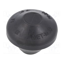 20 pcs : MET-M32 RAL9005 - Grommet, elastomer thermoplastic TPE, black, 14÷20mm, IP67, MET-M