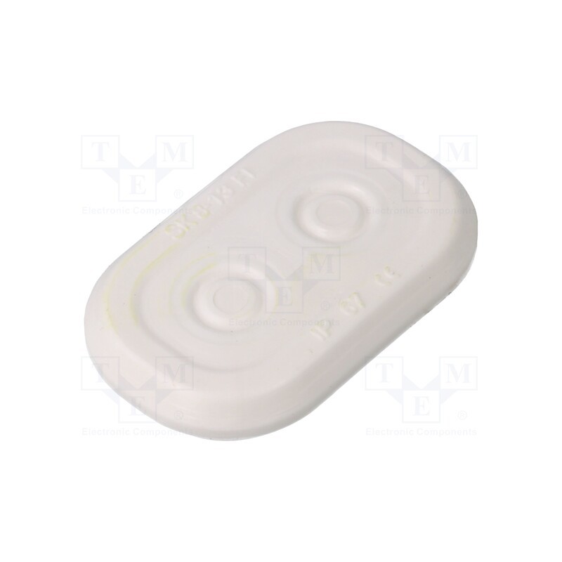 50 pcs : SK 8-13 TPE - Multigate grommet, elastomer thermoplastic TPE, light grey
