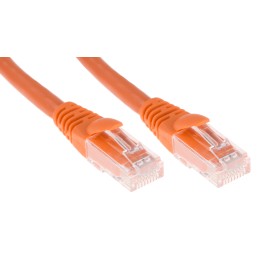 1 pcs - RS PRO Cat6 Male RJ45 to Male RJ45 Ethernet Cable, U/UTP, Orange LSZH Sheath, 1m