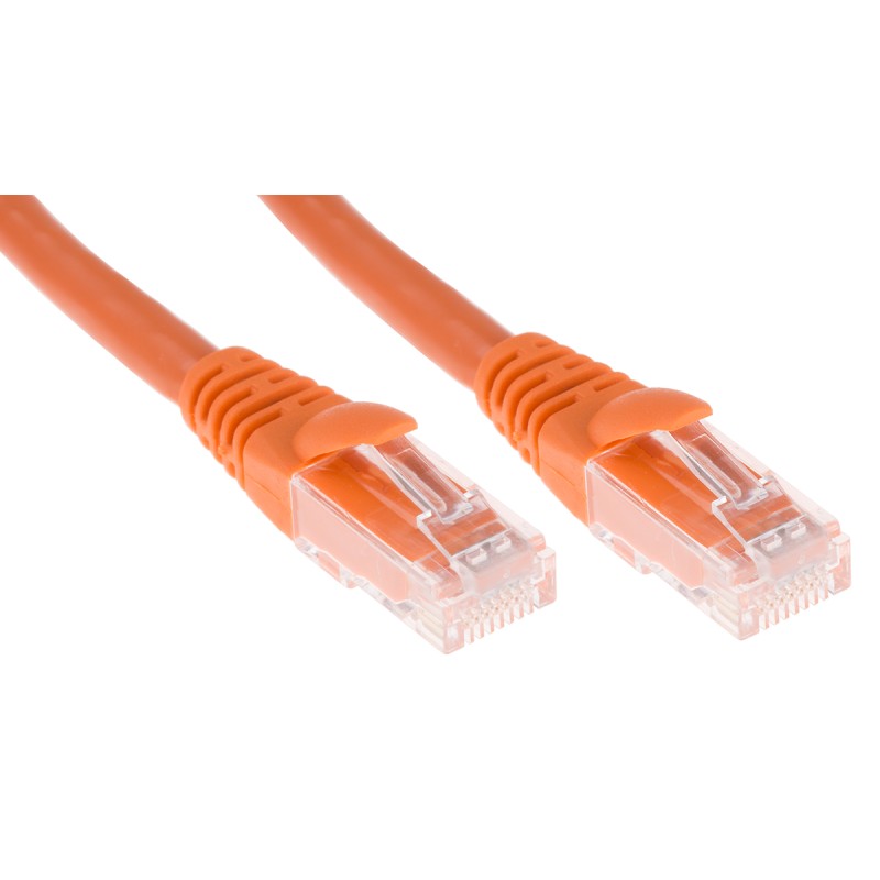 1 pcs - RS PRO Cat6 Male RJ45 to Male RJ45 Ethernet Cable, U/UTP, Orange LSZH Sheath, 1m