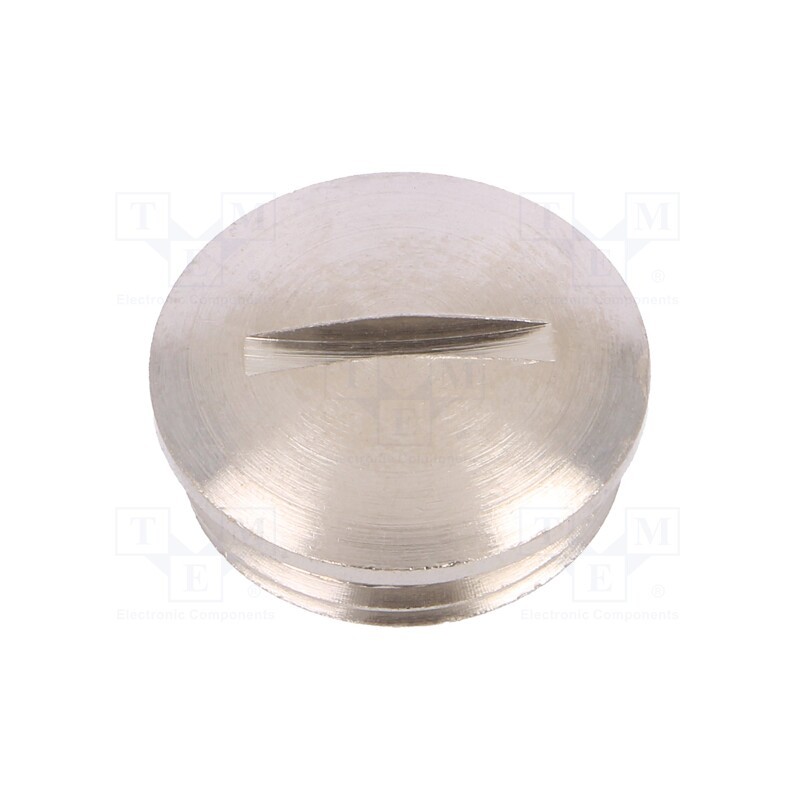 10 pcs : 1.052.2000.50 - Stopper, M20, 1.5, IP54, brass, Plating: nickel, V-N-Ms, 6.5mm