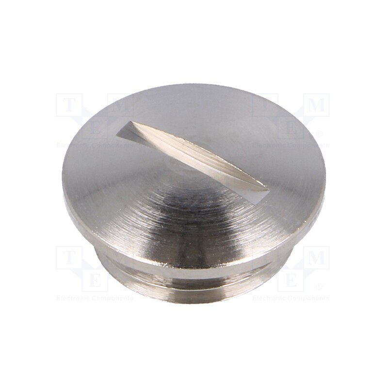 10 pcs : 1.052.2500.50 - Stopper, M25, 1.5, IP54, brass, Plating: nickel, V-N-Ms, 7mm