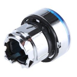 1 pcs - Schneider Electric Harmony XB4 Series Blue Spring Return Push Button Head, 22mm Cutout, IP66, IP67, IP69K
