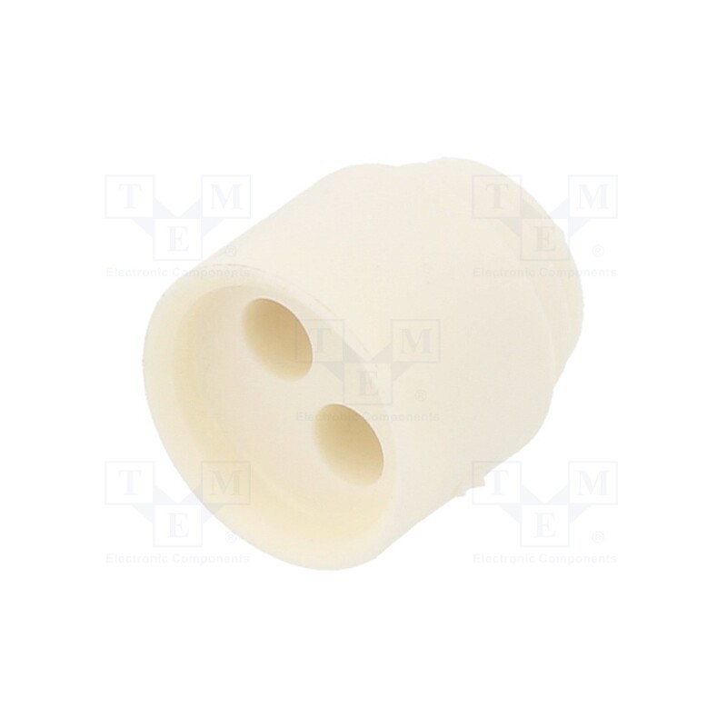10 pcs : 1.089.0901.19 - Insert for gland, 3mm, NPT3/8', elastomer, Holes no: 2, -40÷100°C