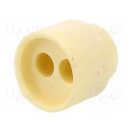 10 pcs : 1.089.1102.19 - Insert for gland, 4mm, M16,PG11,PG13,5, elastomer, Holes no: 2