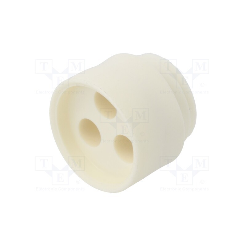 10 pcs : 1.089.1302.19 - Insert for gland, 4mm, NPT1/2', elastomer, Holes no: 3, -40÷100°C