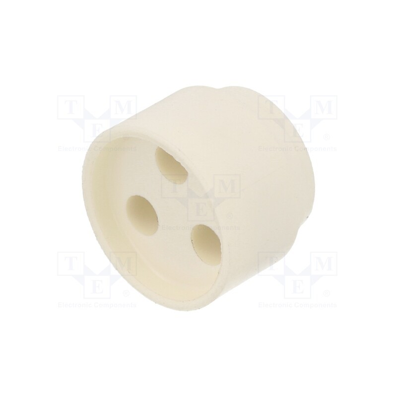 10 pcs : 1.089.1601.19 - Insert for gland, 4mm, NPT1/2', elastomer, Holes no: 3, -40÷100°C