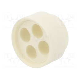 10 pcs : 1.089.2901.19 - Insert for gland, 9mm, NPT1 1/4',NPT1', elastomer, Holes no: 4