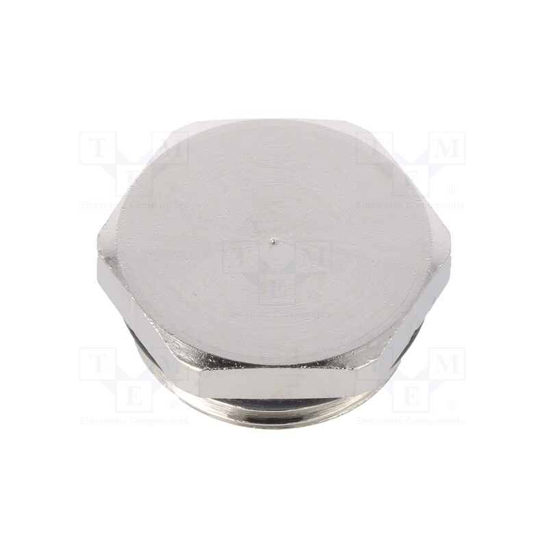 10 pcs : 1.156.0900.01 - Stopper, PG9, IP68, brass, Plating: nickel, V-NE-Ms, Thread: PG