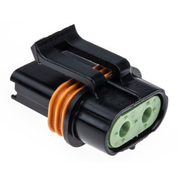 4 pcs - Delphi, Metri-Pack 630 Automotive Connector Socket 2 Way, Crimp Termination