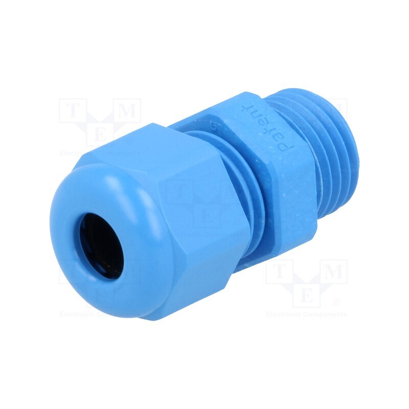 20 pcs : 1.209.0702.14 - Cable gland, PG7, IP68, polyamide, blue, UL94V-0, HSK-K