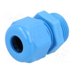 20 pcs : 1.209.1102.14 - Cable gland, PG11, IP68, polyamide, blue, UL94V-0, HSK-K