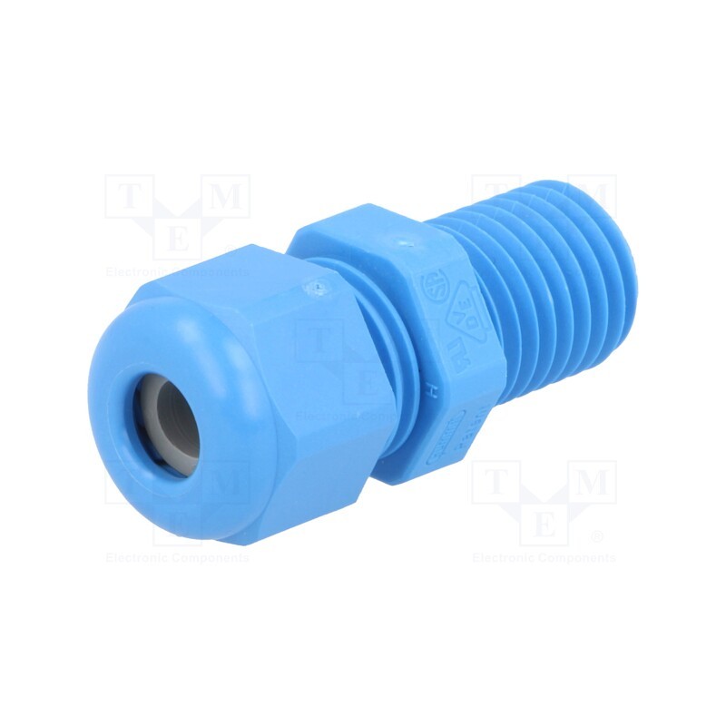 20 pcs : 1.209.1202.31 - Cable gland, with long thread, M12, 1.5, IP68, polyamide, blue