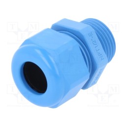 20 pcs : 1.209.1218.70 - Cable gland, NPT1/2', IP68, polyamide, blue, UL94V-0, HSK-K