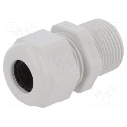 20 pcs : 1.209.1300.60 - Cable gland, with long thread, PG13,5, IP68, polyamide, UL94V-0