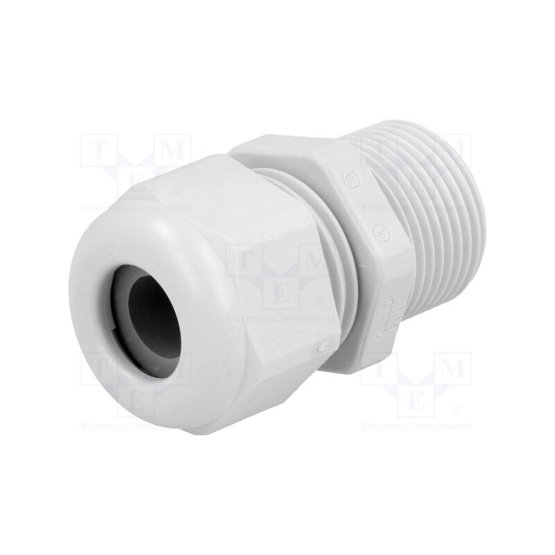 20 pcs : 1.209.1300.61 - Cable gland, with long thread, PG13,5, IP68, polyamide, UL94V-0