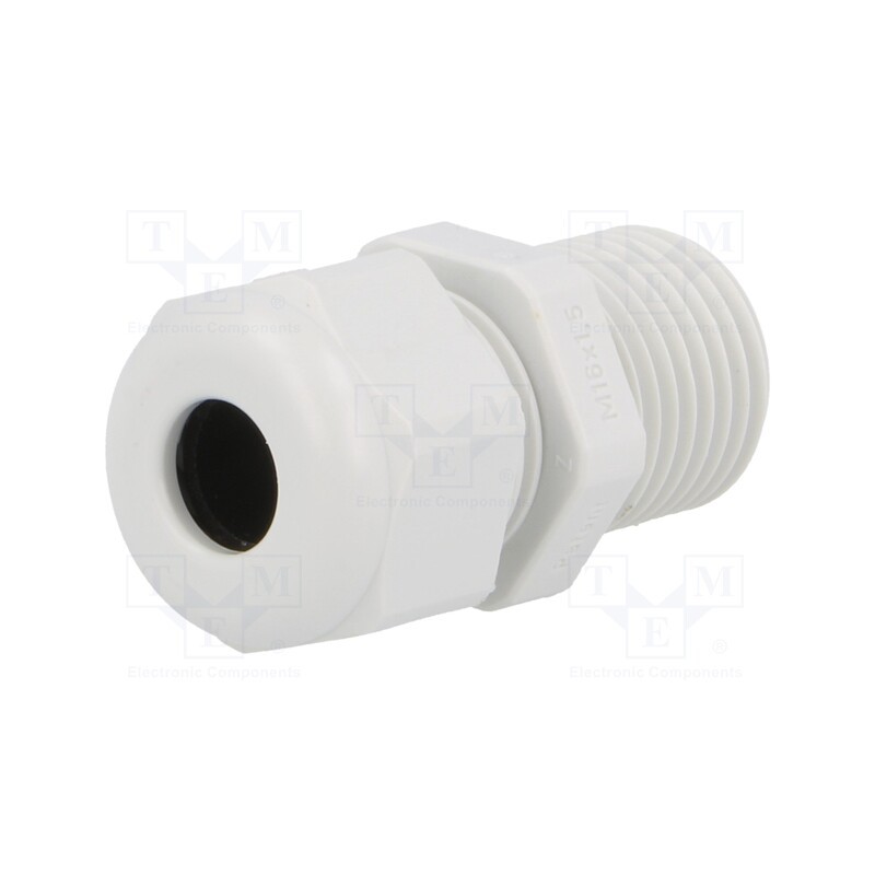 20 pcs : 1.209.1600.30 - Cable gland, with long thread, M16, 1.5, IP68, polyamide, UL94V-0