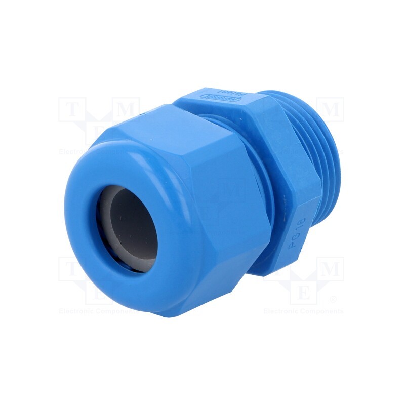 20 pcs : 1.209.1602.15 - Cable gland, PG16, IP68, polyamide, blue, UL94V-0, HSK-K