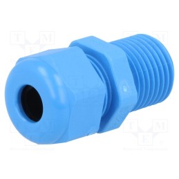 20 pcs : 1.209.1602.30 - Cable gland, with long thread, M16, 1.5, IP68, polyamide, blue