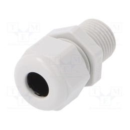 10 pcs : 1.219.1600.30 - Cable gland, with long thread, M16, 1.5, IP68, polyamide, grey