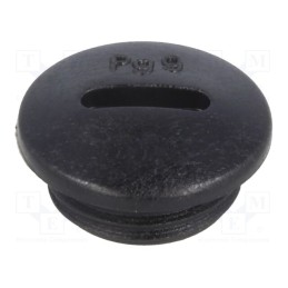 20 pcs : 1.251.0901.11 - Stopper, PG9, IP54, polyamide, black, V-N-FS, Thread: PG, 6mm