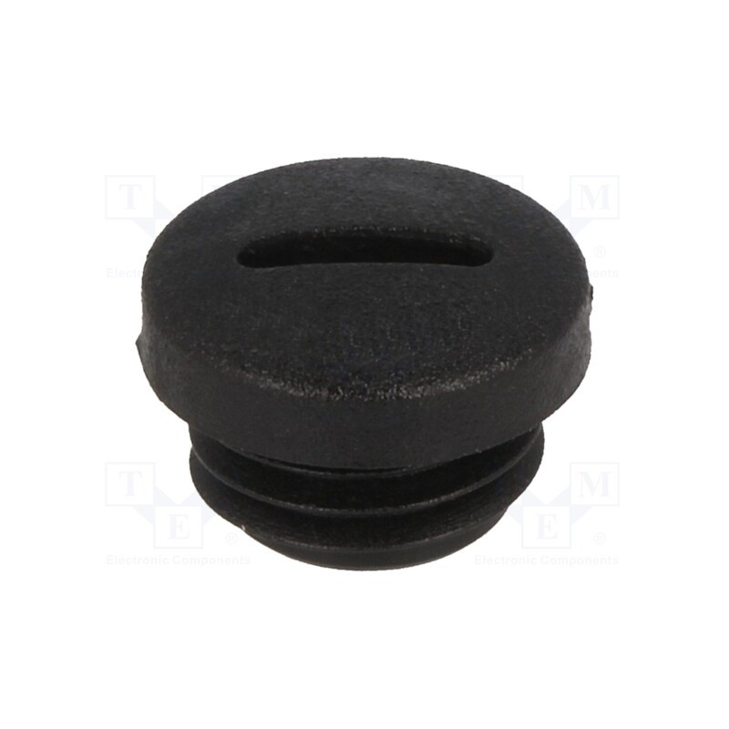 20 pcs : 1.251.1201.50 - Stopper, M12, 1.5, IP54, polyamide, black, V-N-FS, Thread: metric
