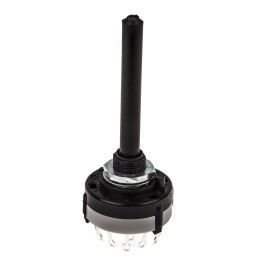 1 pcs - Lorlin, 4 Position 3PST Rotary Switch, 150 mA@ 250 V ac, Solder Tab