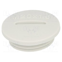 20 pcs : 1.251.2000.50 - Stopper, M20, 1.5, IP54, polyamide, grey, V-N-FS, Thread: metric, 6mm