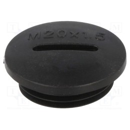 20 pcs : 1.251.2001.50 - Stopper, M20, 1.5, IP54, polyamide, black, V-N-FS, Thread: metric