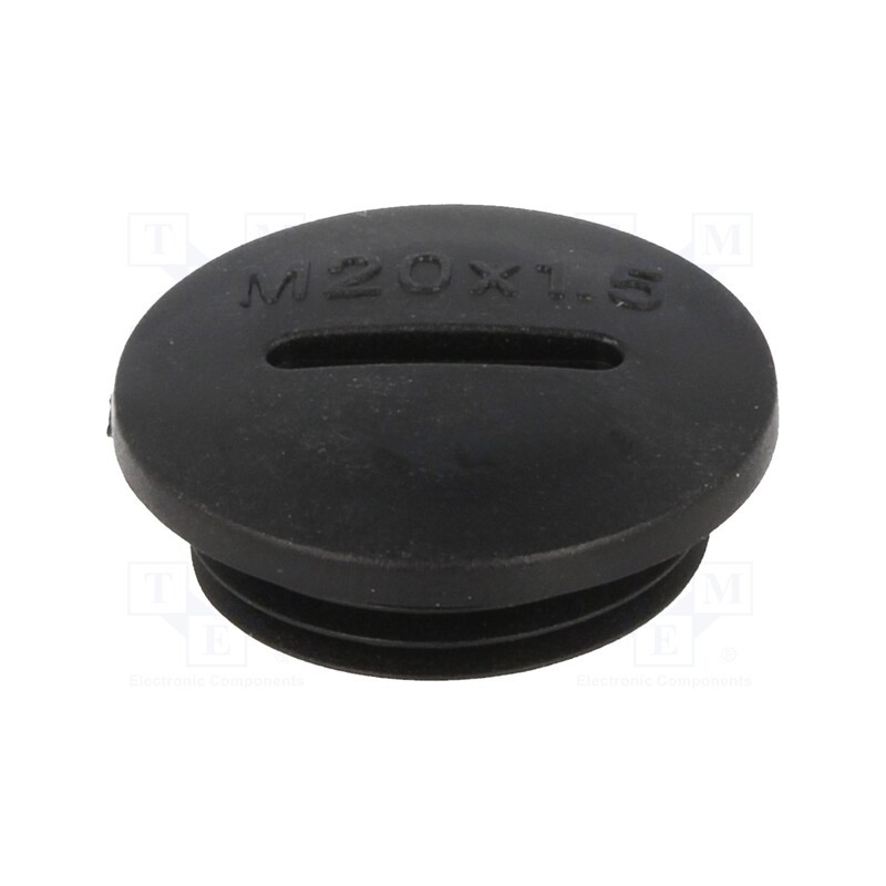 20 pcs : 1.251.2001.50 - Stopper, M20, 1.5, IP54, polyamide, black, V-N-FS, Thread: metric