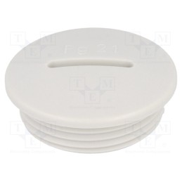 20 pcs : 1.251.2100.11 - Stopper, PG21, IP54, polyamide, grey, V-N-FS, Thread: PG, 8mm