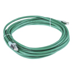 1 pcs - RS PRO Cat5e Male RJ45 to Male RJ45 Ethernet Cable, F/UTP, Green PVC Sheath, 5m