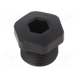 10 pcs : 1.255.0701.11 - Stopper, PG7, IP54, polyamide, black, V-NE PG, Thread: PG, -20÷80°C