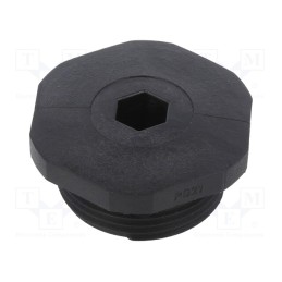 10 pcs : 1.255.2101.11 - Stopper, PG21, IP54, polyamide, black, V-NE PG, Thread: PG, -20÷80°C