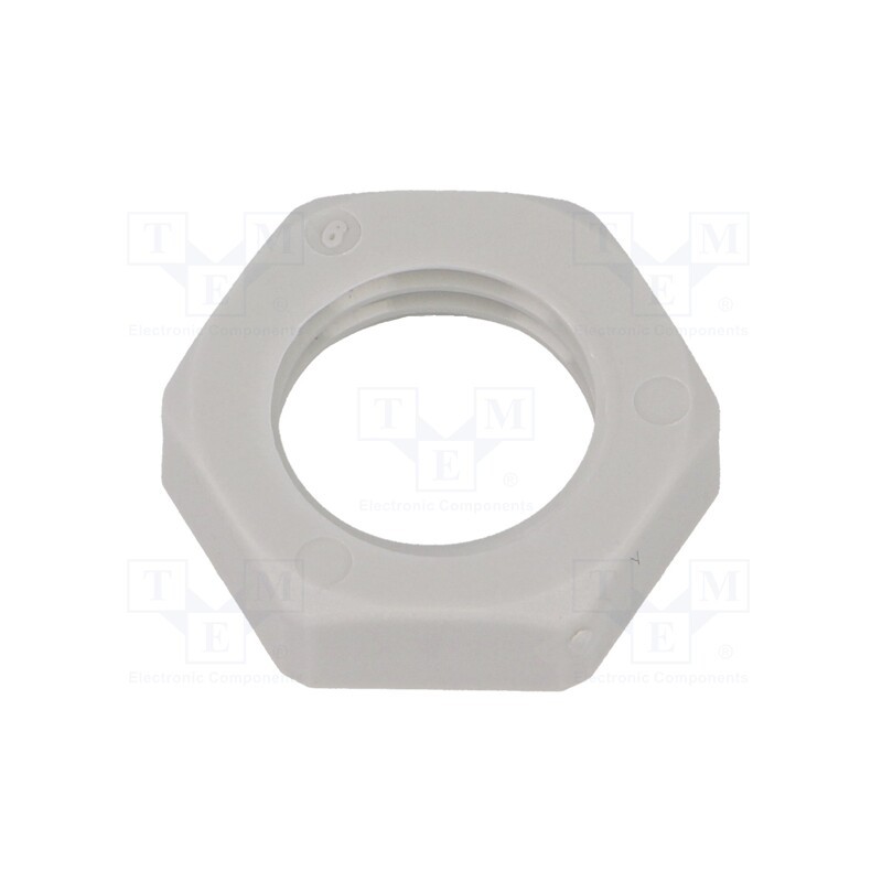 50 pcs : 1.262.1200.50 - Nut, M12, polyamide, Thk: 5mm, Spanner: 17mm, grey, -40÷100°C